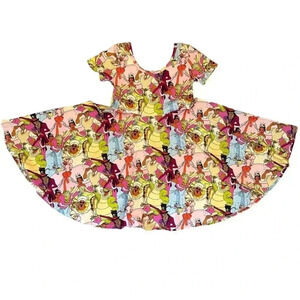 Wild Rich Kids Twirl Dress Youth Size 9/10 disney the princess & the frog Tiana